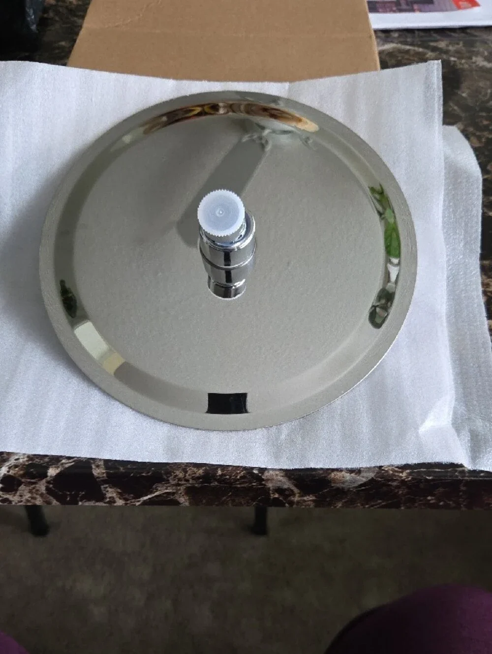 Contemporary Round Rain Shower Head - Polished Finish